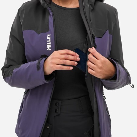 MILLET veste de ski GRANDS MONTETS PRO - PURPLE/VELVET