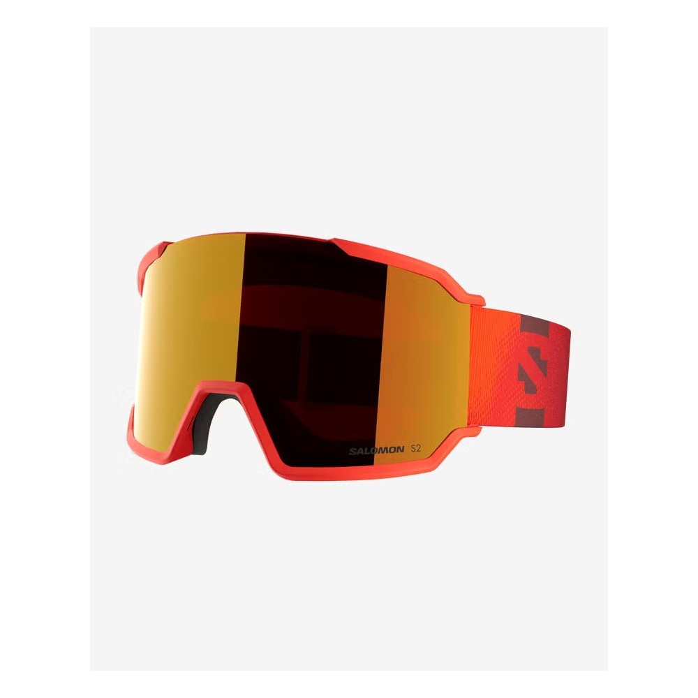 SALOMON Masque de ski S/VIEW 3 - CHERRY TOMATO/MID RED