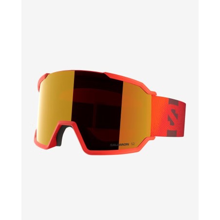SALOMON Masque de ski S/VIEW 3 - CHERRY TOMATO/MID RED