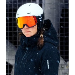 SALOMON Masque de ski S/VIEW 3 - BLACK/MID RED