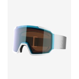 SALOMON Masque de ski S/VIEW 3 - PHOTO WHITE/BLUE