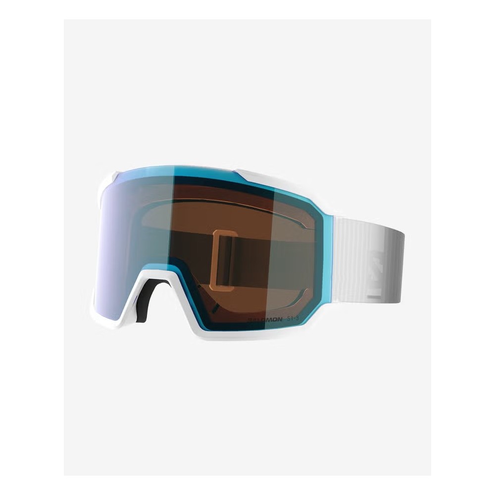 SALOMON Masque de ski S/VIEW 3 - PHOTO WHITE/BLUE