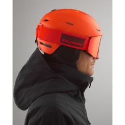 SALOMON Casque de ski PIONEER LT - CHERRY TOMATO