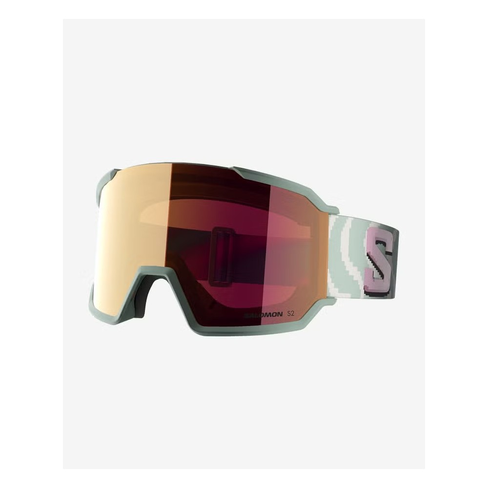 SALOMON Masque de ski S/VIEW 3 - ICERBERG GREEN/RUBY