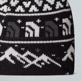 The North Face Bonnet Cabin Ski Tuke - TNF Black Jacquard-Pom
