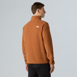 The North Face Polaire à col zippé Glacier pour homme - BURNT UMBE