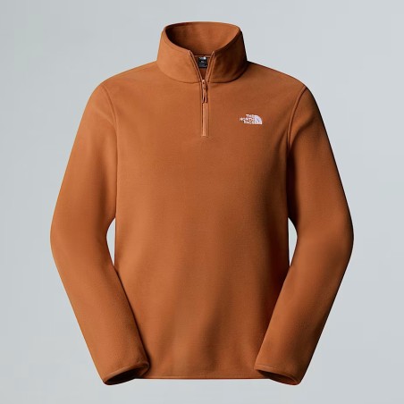 The North Face Polaire à col zippé Glacier pour homme - BURNT UMBE