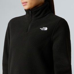 The North Face Polaire à col zippé Glacier pour femme - TNF BLACK