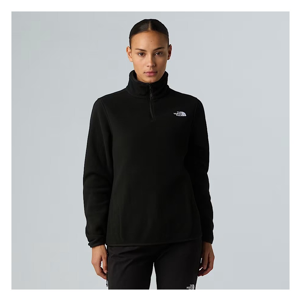 The North Face Polaire à col zippé Glacier pour femme - TNF BLACK