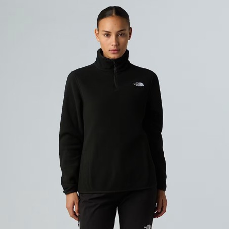 The North Face Polaire à col zippé Glacier pour femme - TNF BLACK