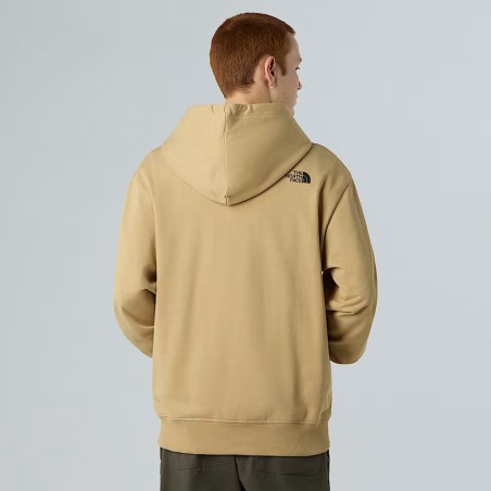 The North Face Sweat à capuche décontracté Mountain Logo pour homme KHAKI STONE
