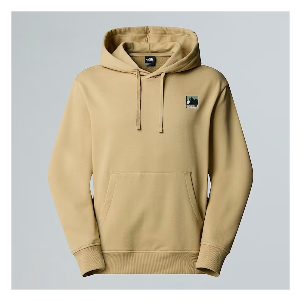 The North Face Sweat à capuche décontracté Mountain Logo pour homme KHAKI STONE