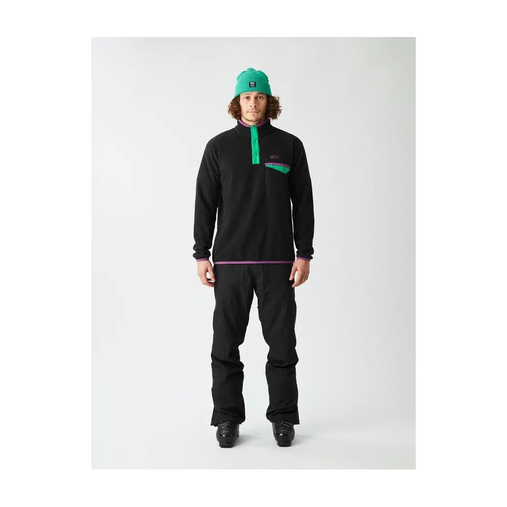 PICTURE Polaire homme ARCCA 1/4 - BLACK