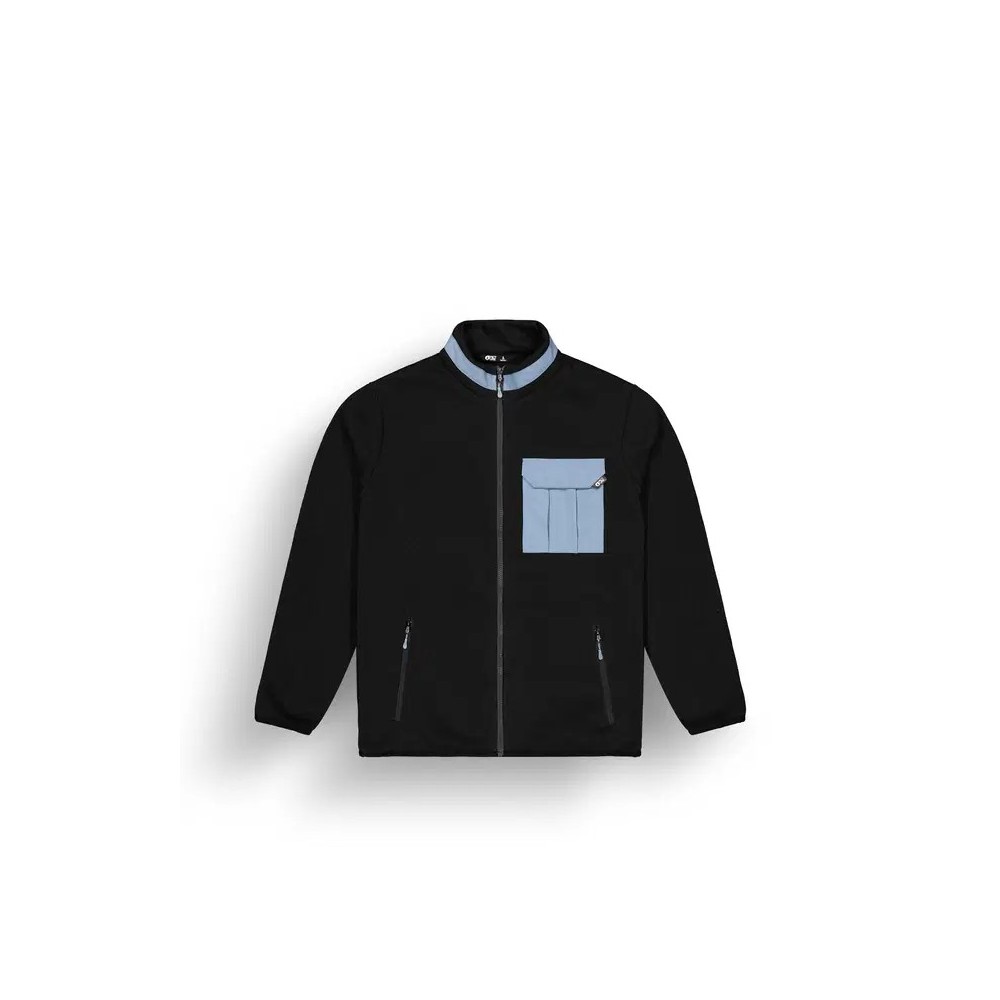 PICTURE Polaire technique zippée homme DAUWY FZ - BLACK
