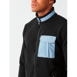 PICTURE Polaire technique zippée homme DAUWY FZ - BLACK