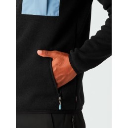 PICTURE Polaire technique zippée homme DAUWY FZ - BLACK