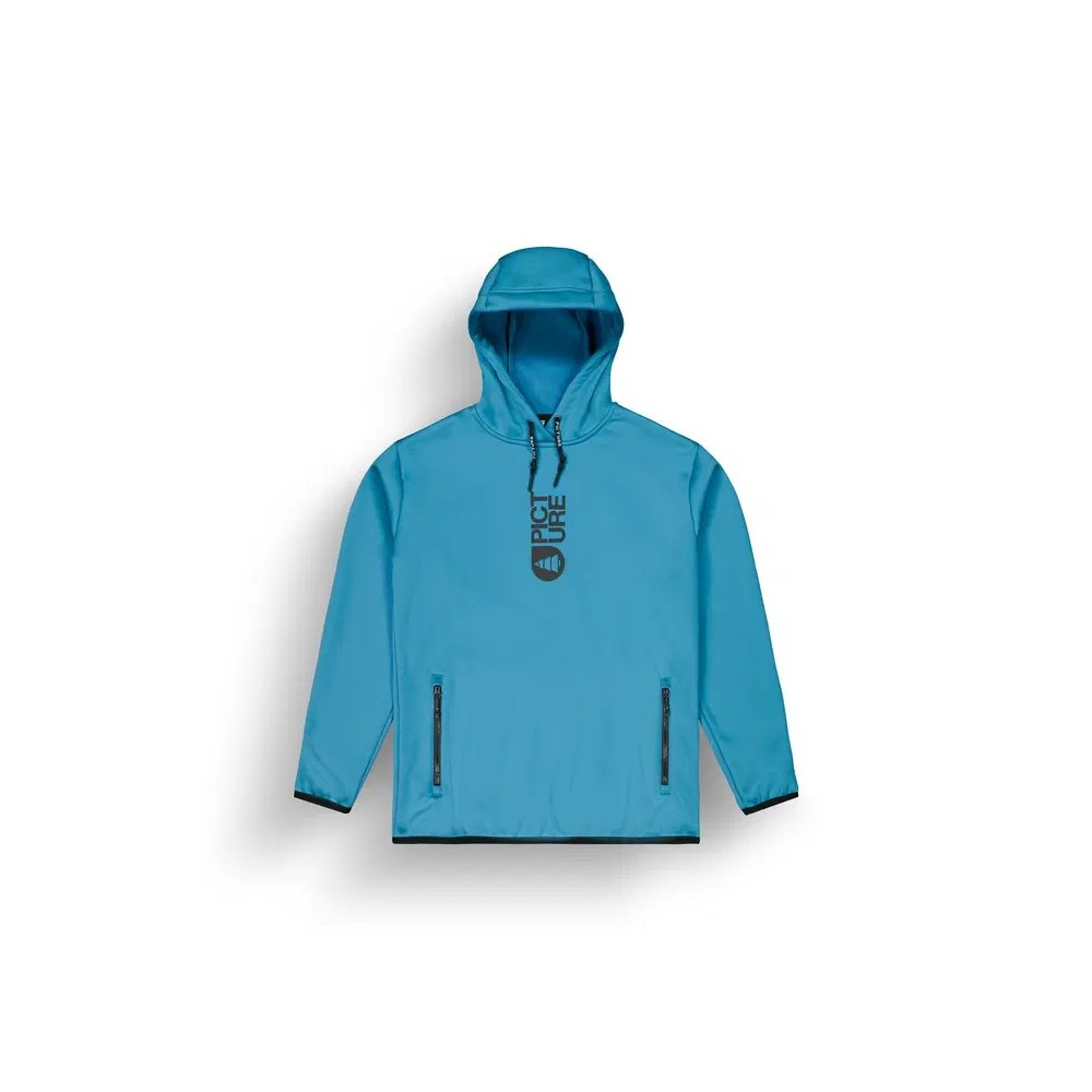 PICTURE Sweat à capuche technique homme PARK TECH - SERENITY BLUE