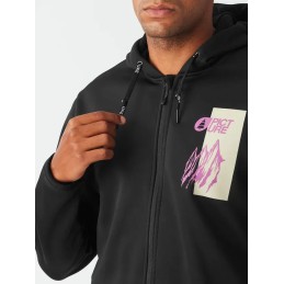 PICTURE Sweat à capuche technique zippé homme PARK - BLACK