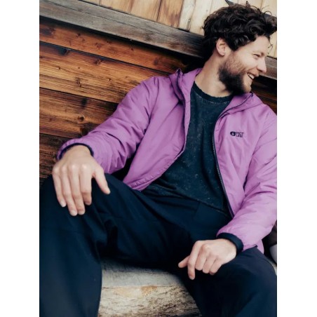 PICTURE Doudoune à capuche homme LANIN - BRIGHT MAGENTA