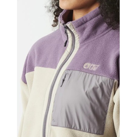 PICTURE Polaire zippée femme ARCCA FZ - PURE CASHMERE