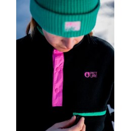 PICTURE Polaire femme ARCCA 1/4 FLEECE - BLACK