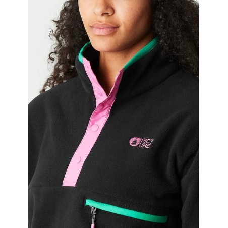 PICTURE Polaire femme ARCCA 1/4 FLEECE - BLACK
