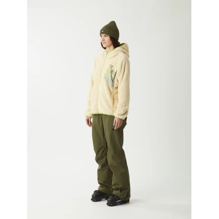 PICTURE Polaire zippée femme IZIMO FZ - WOOD ASH