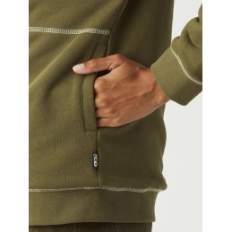 PICTURE Sweat à capuche zippé femme BASEMENT PLUSH - TOBACCO