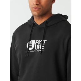 PICTURE Sweat à capuche homme BASEMENT - BLACK