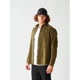 PICTURE Chemise en velours homme GRAFTONS - TOBACCO