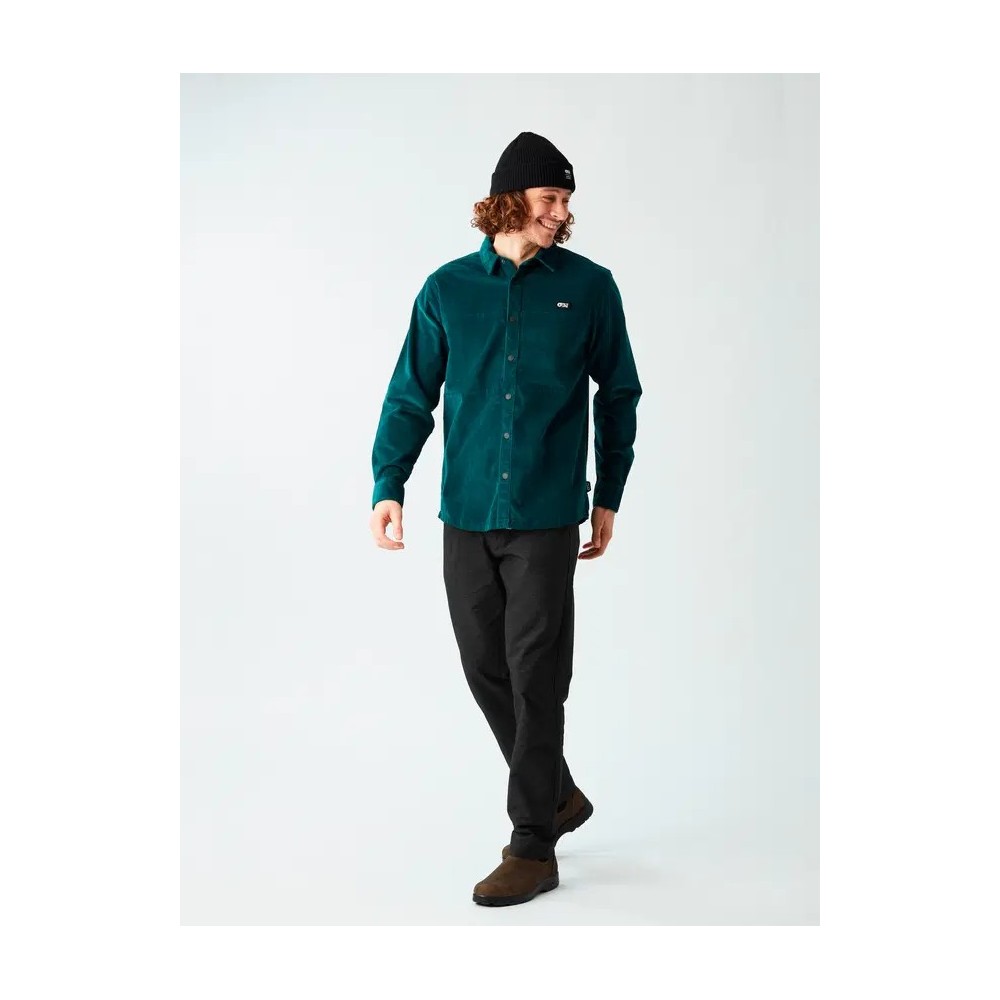 PICTURE Chemise en velours homme GRAFTONS - DEEP WATER