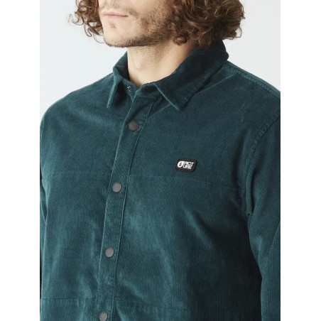 PICTURE Chemise en velours homme GRAFTONS - DEEP WATER