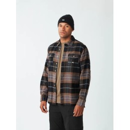 PICTURE Chemise à carreaux homme HILLSBORO - SHITAKE