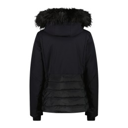 CMP WOMAN JACKET ZIP HOOD - BLACK