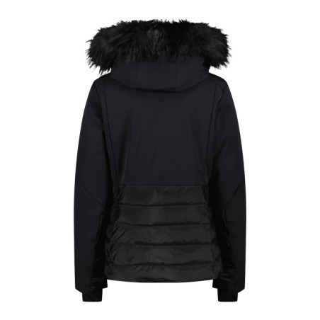 CMP WOMAN JACKET ZIP HOOD - BLACK