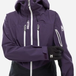 MILLET veste de ski W WHITE 3L - PURPLE/VELVET