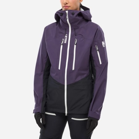 MILLET veste de ski W WHITE 3L - PURPLE/VELVET