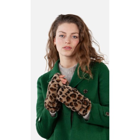 BARTS Mitaines BRITAMU FINGERLESS GLOVES - PRINT BROWN