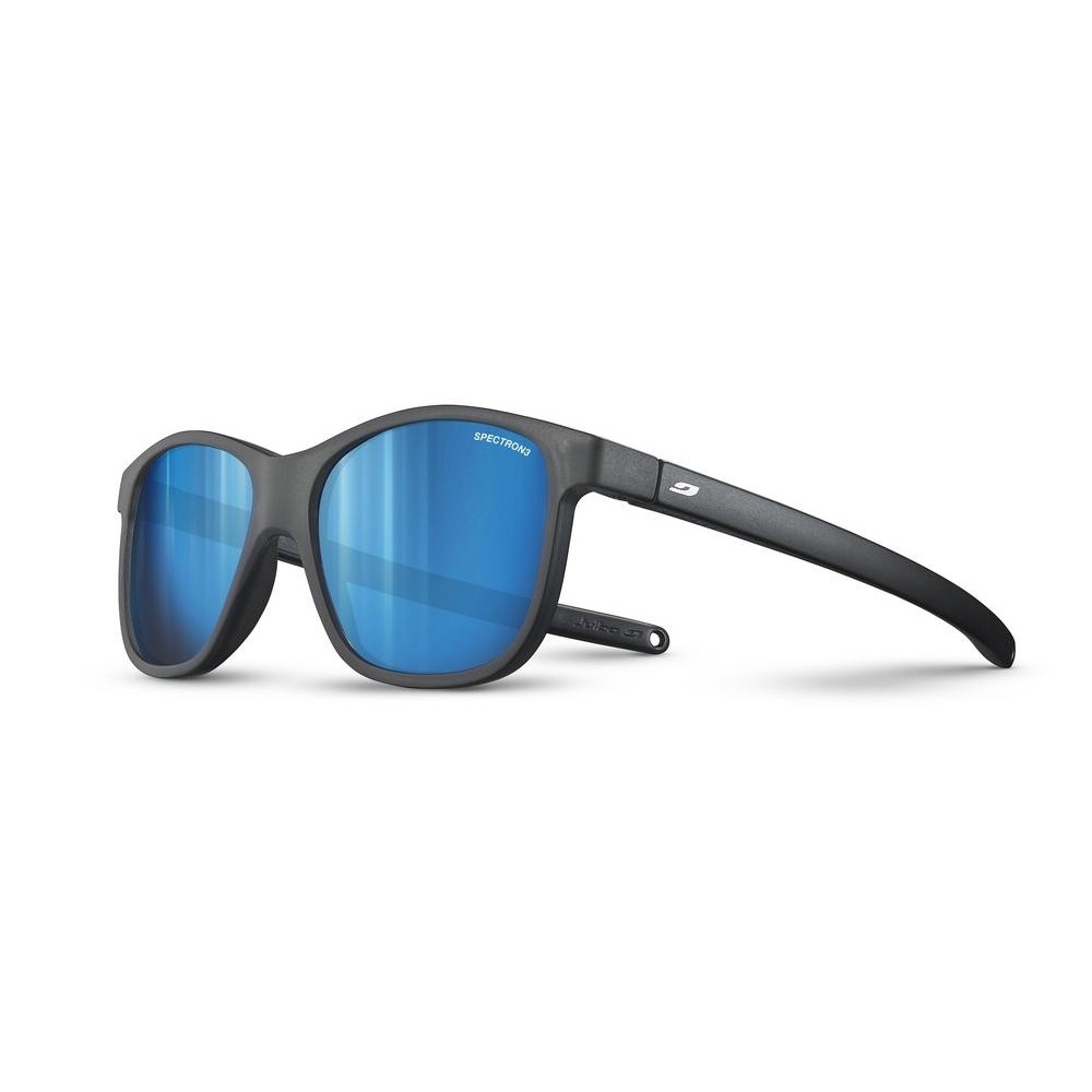 JULBO Lunettes de soleil junior TURN 2 NOIR MAT BLEU S3