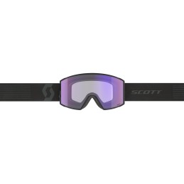 SCOTT Masque de ski REACT - MINERAL BLACK AMP LS BLUE CHROME S2-4