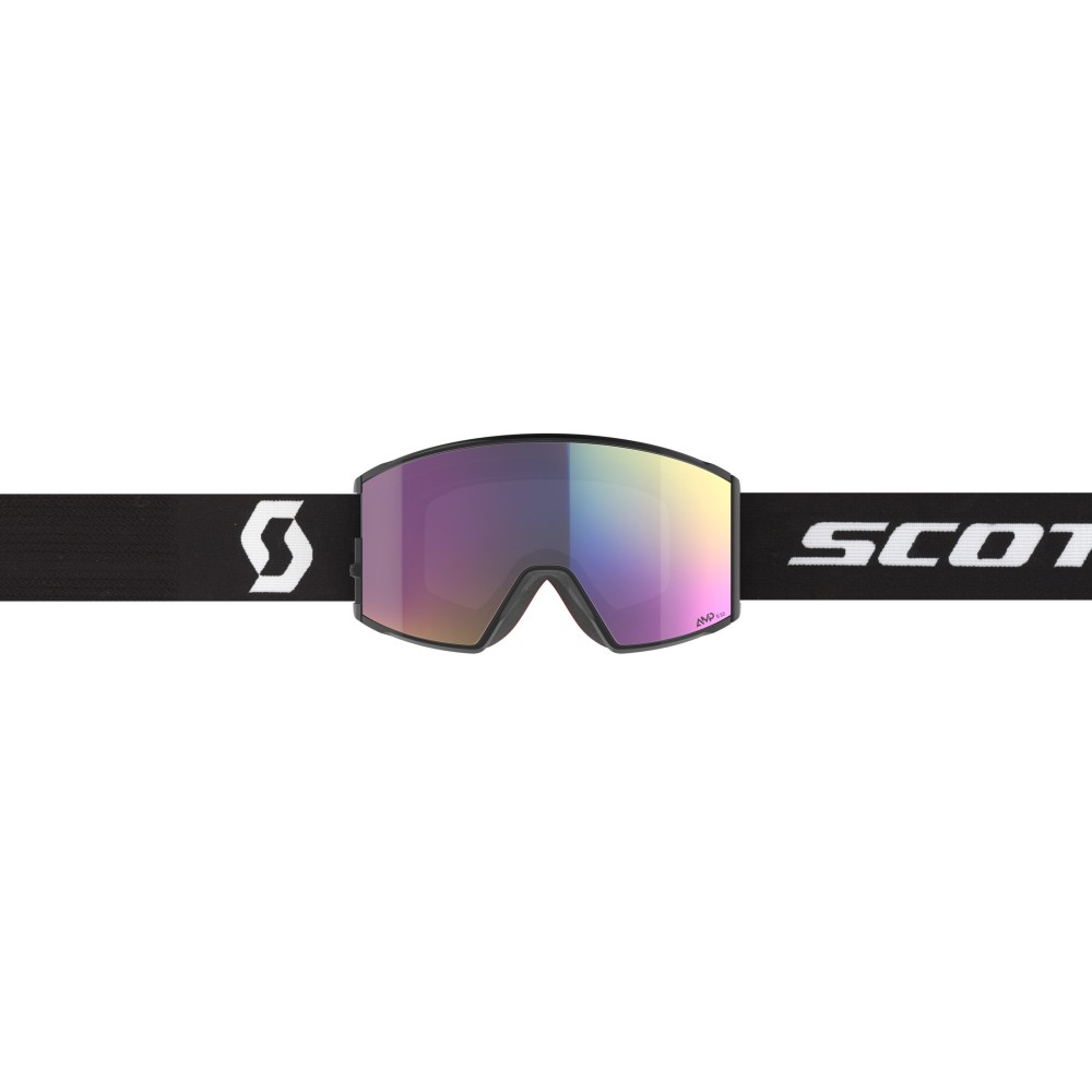 SCOTT Masque de ski REACT - MINERAL BLACK WHITE AMP TEAL CHROME S2