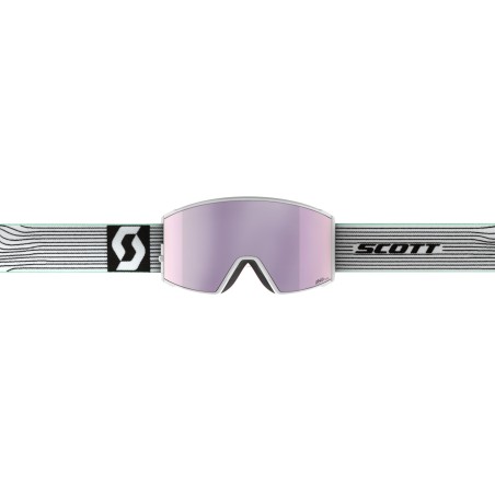 SCOTT Masque de ski REACT - WHITE MINT GREEN AMP LAVENDER CHROME S3