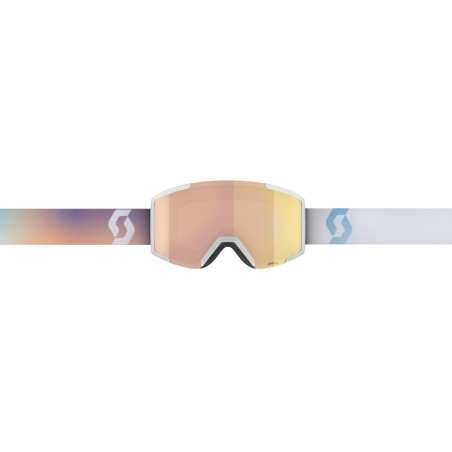 SCOTT Masque de ski SHIELD - LS WHT SOFT PNK AMP LS ROSE