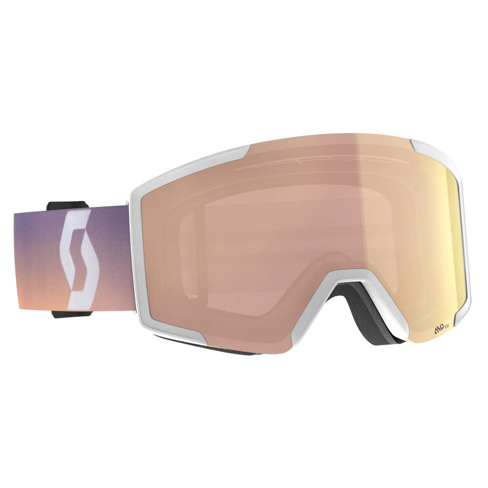 SCOTT Masque de ski SHIELD - LS WHT SOFT PNK AMP LS ROSE