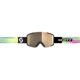 SCOTT Masque de ski SHIELD LS - BLK NEON YELLOW AMP LS BRONZE CHROME