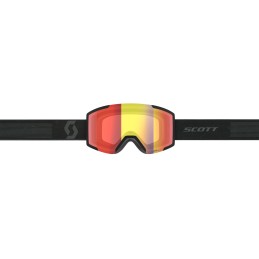 SCOTT Masque de ski SHIELD LS - MINERAL BLACK AMP LS RED CHROME S2-3