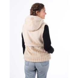 AULP veste sans manche CAMIL FAUSSE FOURRURE Femme - SWANN