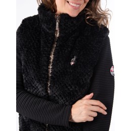 AULP Veste CAROL FAUSSE FOURRURE - BLACK LEO