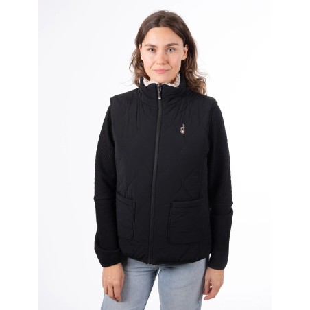 AULP Veste CAROL FAUSSE FOURRURE - SWANN BLACK