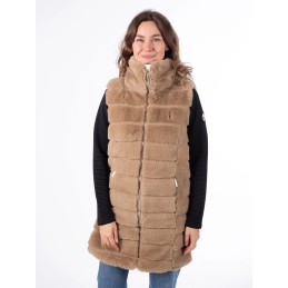 AULP Veste CARRA FAUSSE FOURRURE - TAUPE